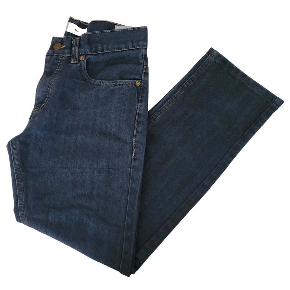 Levis 511 Slim Jeans Womens Size 16 Straight Mid Rise Dark Wash Denim Pants